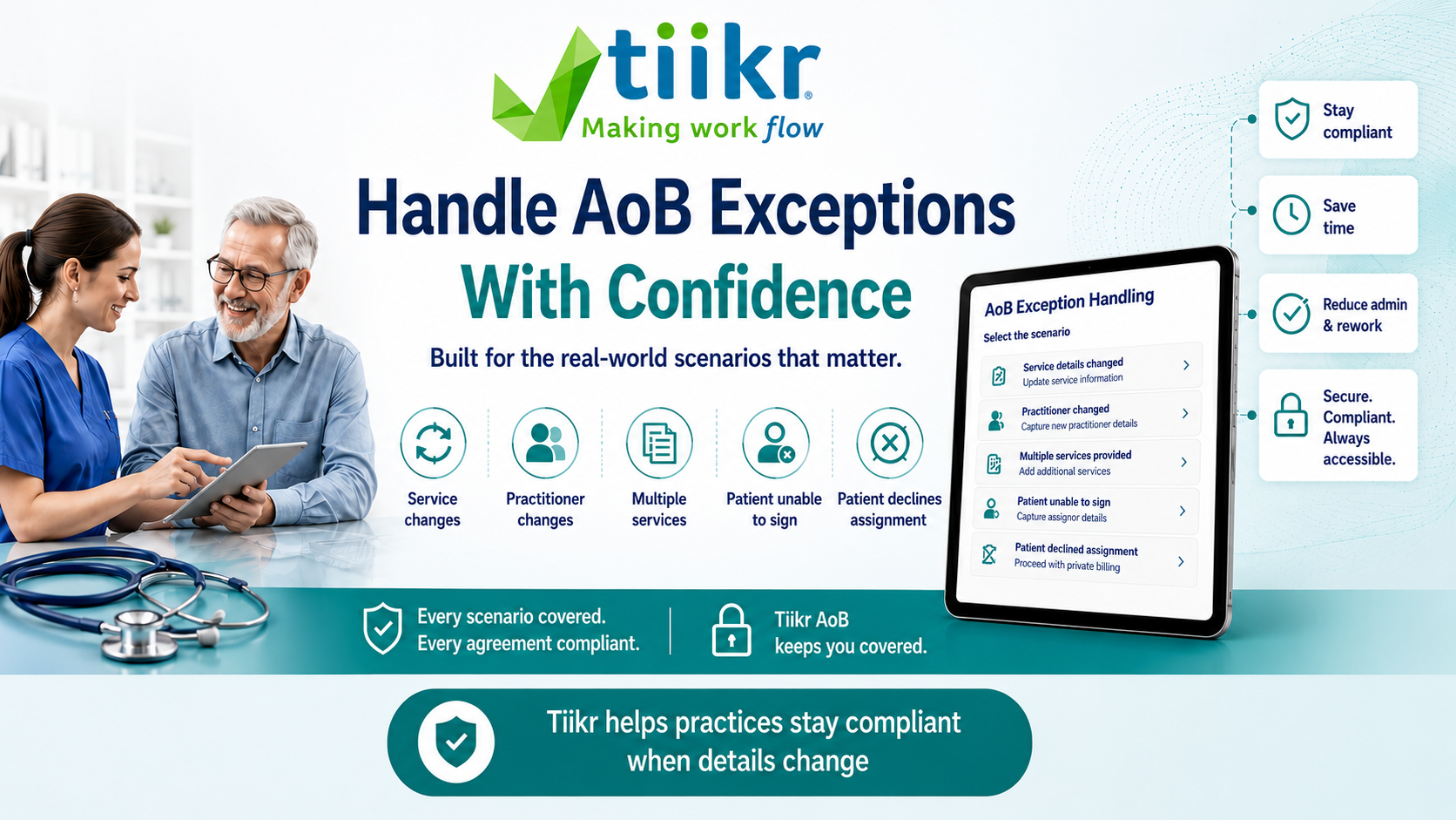 How medical practices can handle Medicare AoB exceptions and workflow changes