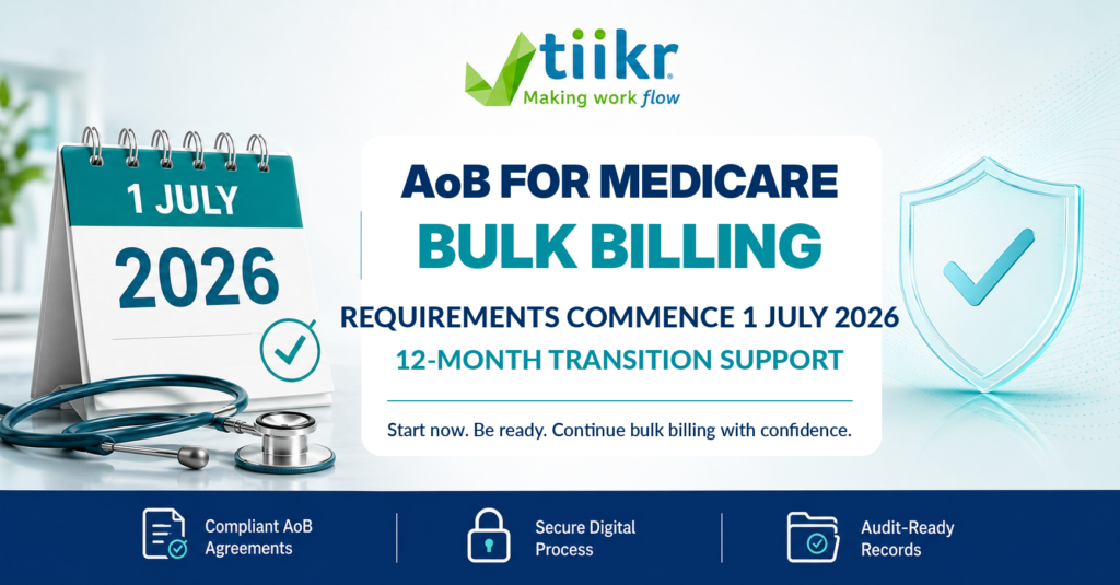 Medicare Assignment of Benefit (AoB) requirements for bulk billing from 1 July 2026